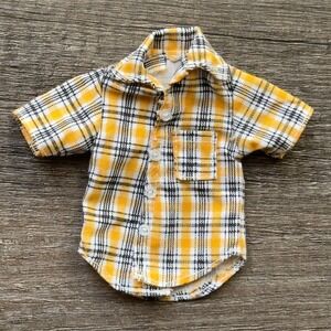 Bratz Boyz Doll Cool Nu Dylan 2003 Replacement Yellow Plaid Shirt MGA